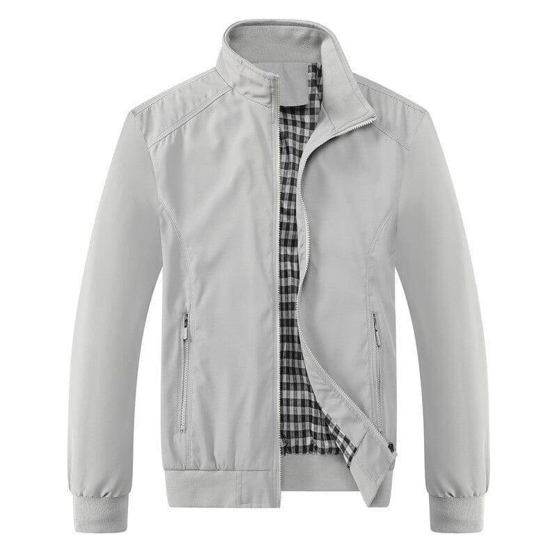 Jaqueta Bomber Masculino Com Ziper Bermuda BeachPocket - Vestuário elefanteonline.com.br Cinza P 