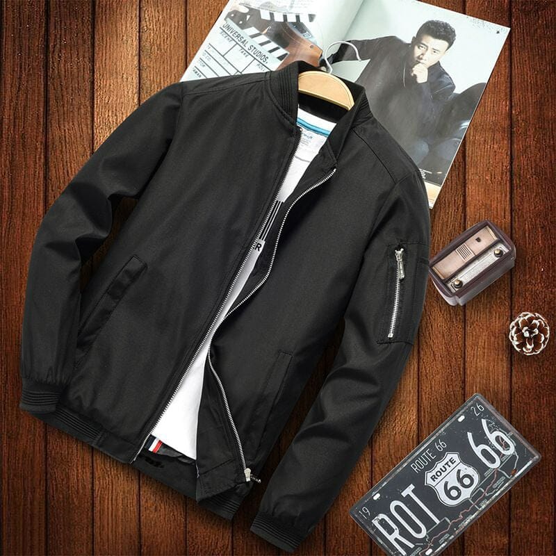 Jaqueta Masculina Streetwear - Novo Modelo Jaqueta Masculina Casual - Fitness e Moda 031 ElefanteOnline.com.br Preto P 