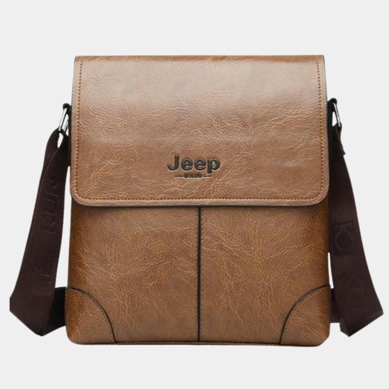 Bolsa JEEP Carteiro Masculina - Milano Bolsa JEEP Carteiro Milano - Acessórios elefanteonline.com.br Cáqui 