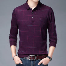 Camisa Masculina Polo Manga Longa Trendy Camisa Masculina Polo Manga Longa Trendy elefanteonline.com.br Vermelho PP 