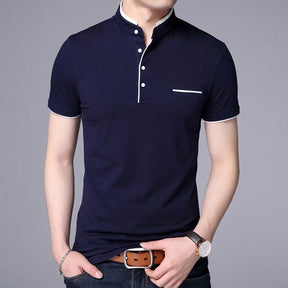 Camisa Masculina Polo Galant Camisa Masculina Polo Galant elefanteonline.com.br Azul PP 