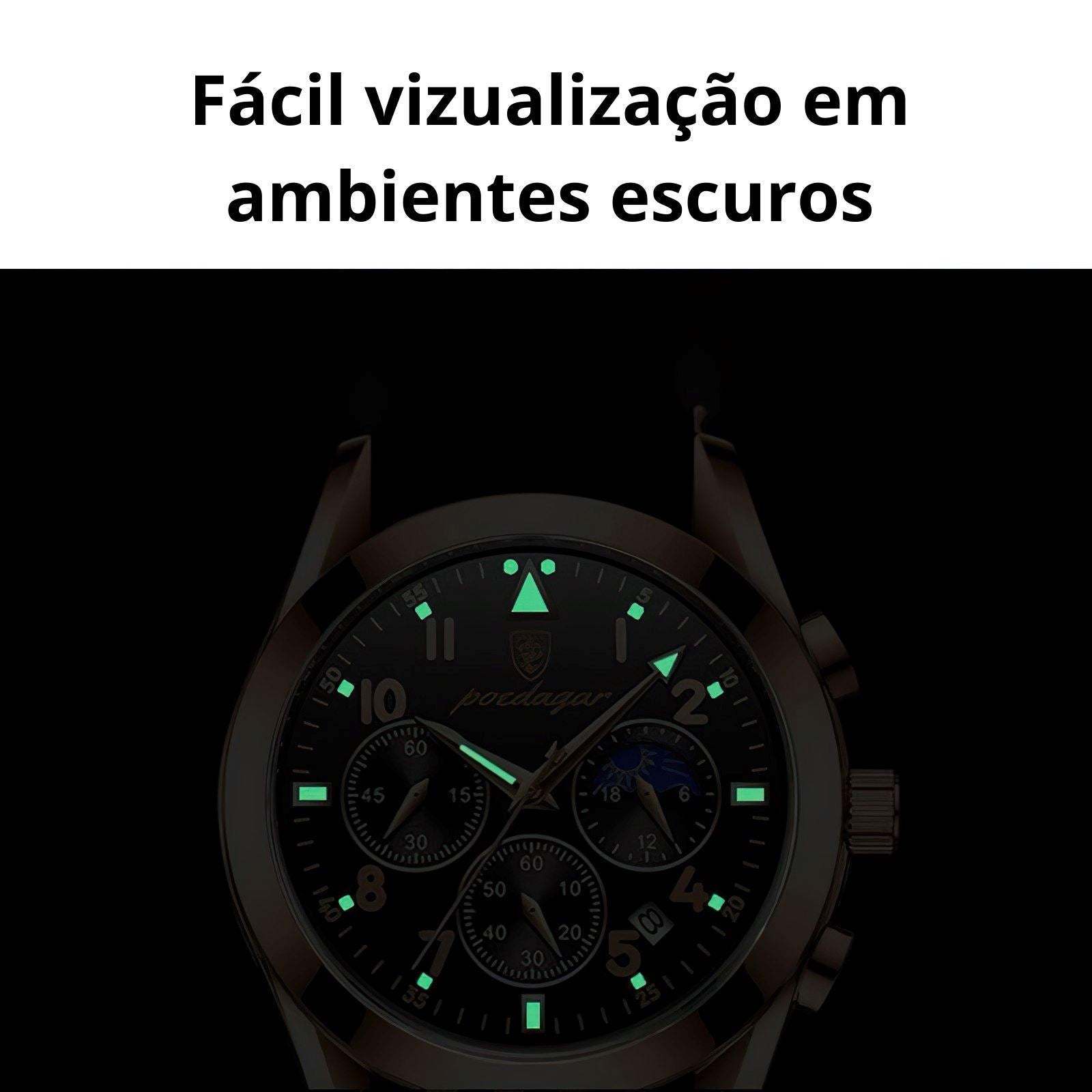 Relógio Aço Inox à Prova D'Agua - Exclusive Relógio Exclusive - Acessórios elefanteonline.com.br 