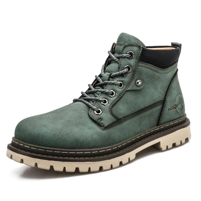 Bota Couro Antiderrapante - British Style Bota Couro British Style - Calçados ElefanteOnline.com.br Verde 38 