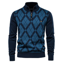 Suéter Geometric - Algodão e Lã Suéter Geometric - Vestuário ElefanteOnline.com.br Azul P 
