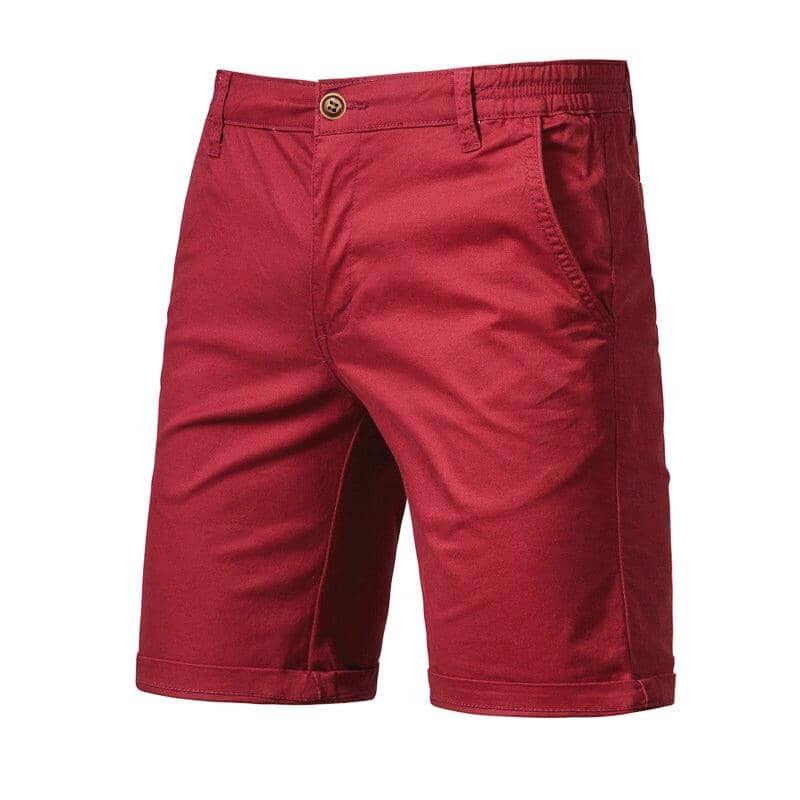 Bermuda Masculina Casual de Algodão Bermuda Casual de Algodão - Vestuário ElefanteOnline.com.br Vinho 40 