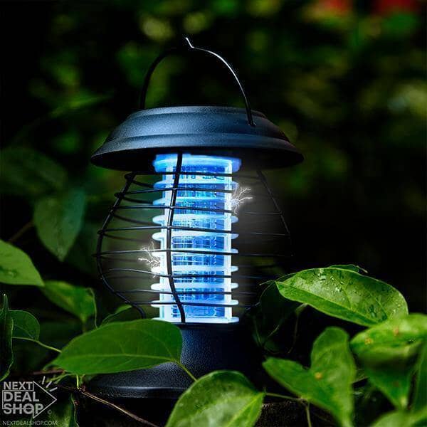 Lanterna Eliminadora de Mosquitos com painel solar Casa e Decoração elefanteonline.com.br 