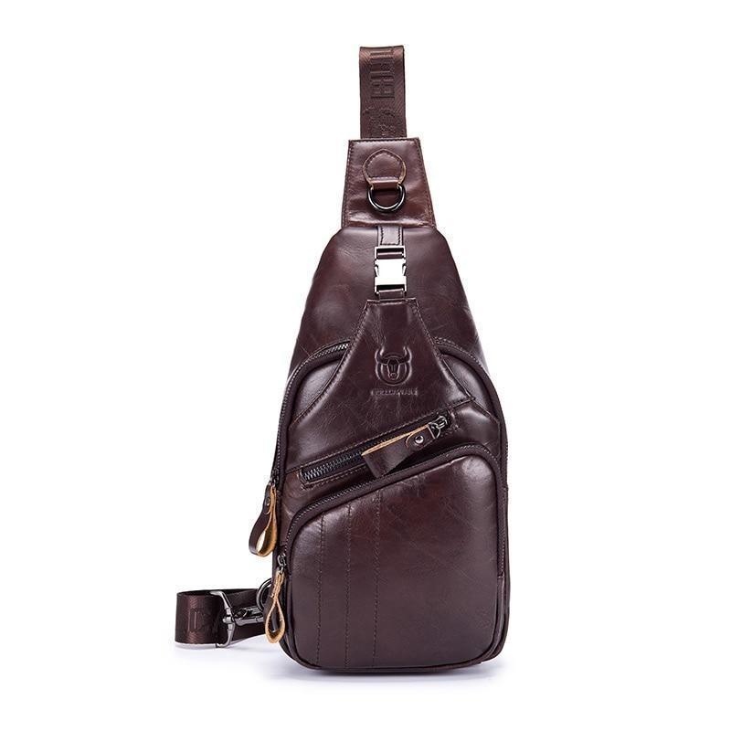 Bolsa de Ombro Masculina - 100% Couro Bolsa de Ombro - Acessórios 025 elefanteonline.com.br 