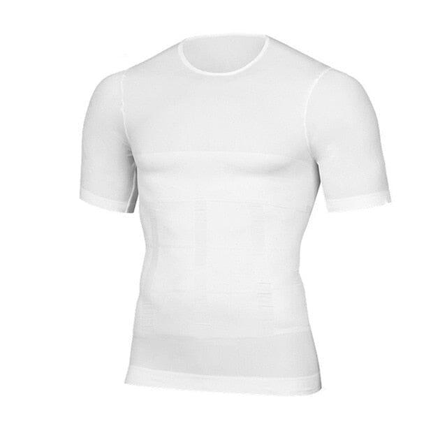 Camiseta De Compressão e Postura - Body Shaper Camisa Body Shaper - Fitness e Moda 028 elefanteonline.com.br Branco P 