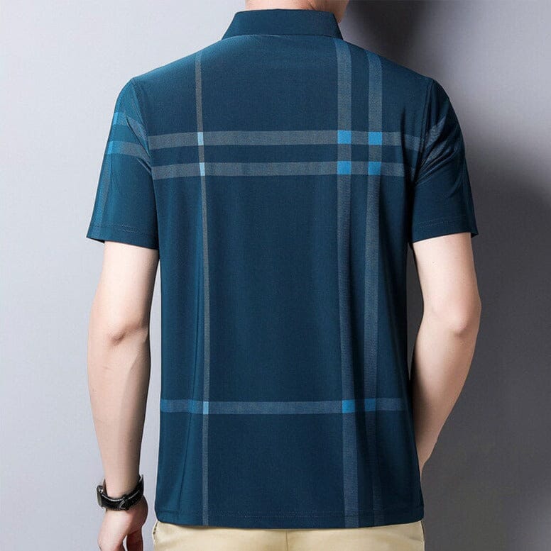 Camisa Masculina Polo com Listras Mannello Camisa Masculina Polo com Listras Mannello elefanteonline.com.br 