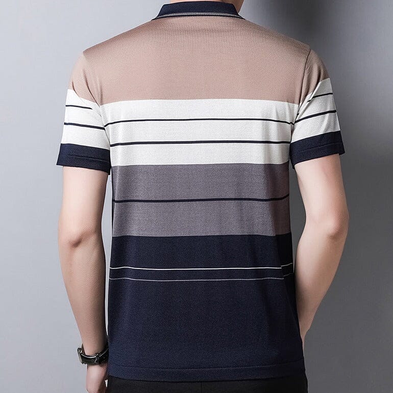 Camisa Masculina Polo Listrada Classy Camisa Masculina Polo Listrada Classy elefanteonline.com.br 