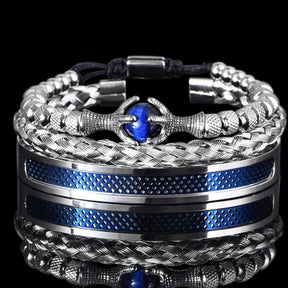 Conjunto Pulseiras de Luxo - Luxury Conjunto Pulseiras de Luxo - Acessórios elefanteonline.com.br Azul - Lápis Lazúli 