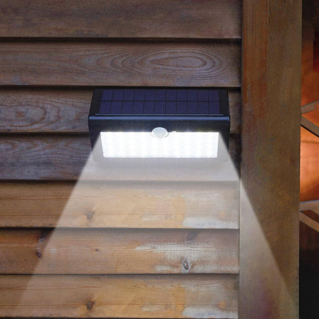 Super Luz com Sensor de Movimento e Painel Solar - Super Brilhante, Sem fios, Fácil instalação. Casa e Decoração elefanteonline.com.br 