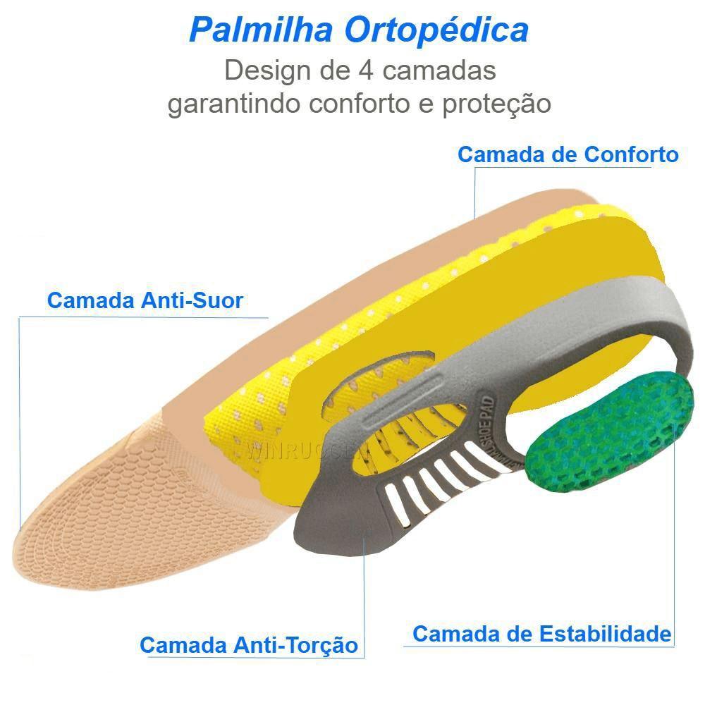 Palmilha Ortopédica Anatômica OrtoConfort Palmilha Ortopédica OrtoConfort - Saúde e Beleza 039 elefanteonline.com.br 