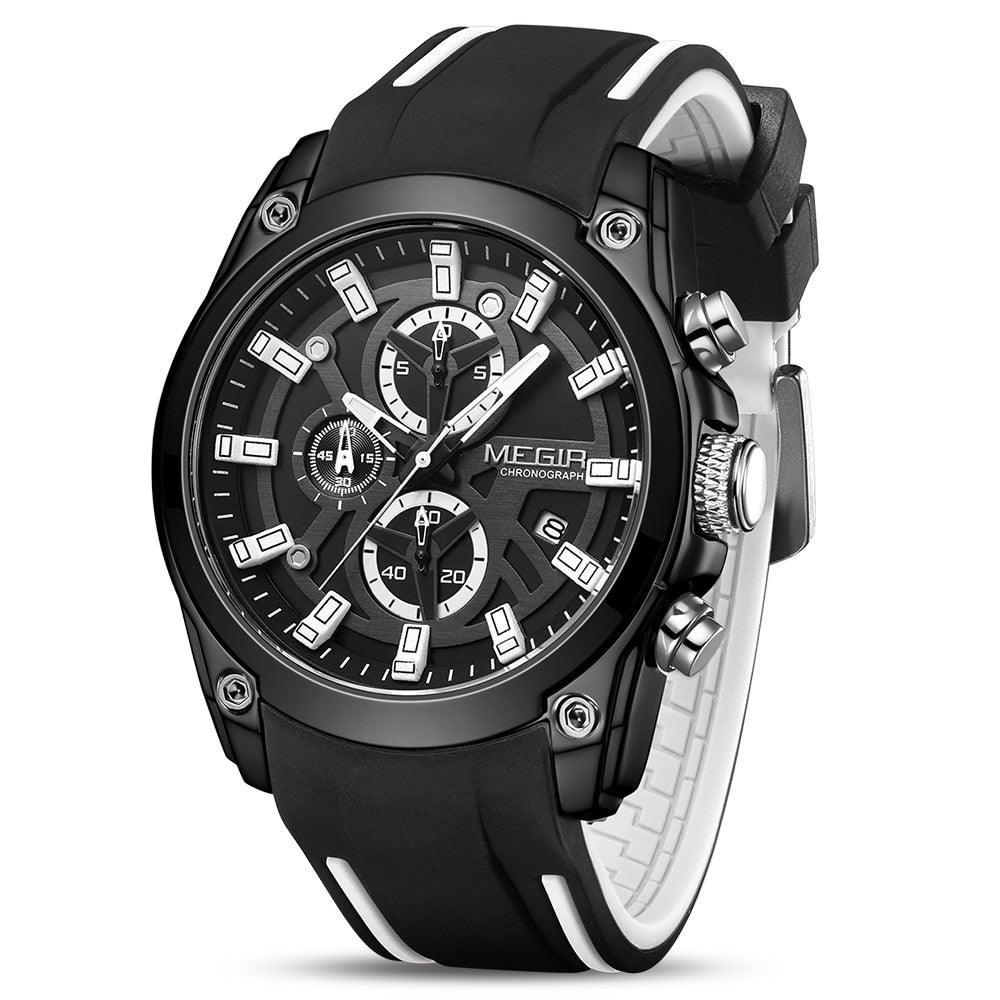 Relógio Masculino MEGIR Sports Relógio Masculino MEGIR Sports elefanteonline.com.br - Todos os Direitos Reservados Black White 